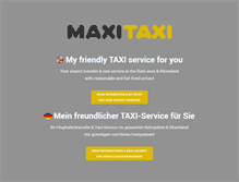 Tablet Screenshot of maxitaxi.de